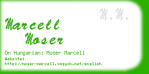 marcell moser business card